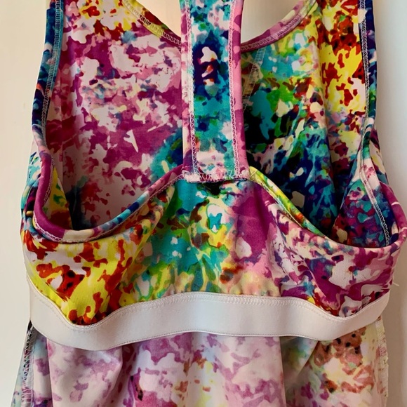 Body Central Multicolor Abstract Racerback Tank Top - Picture 7 of 9